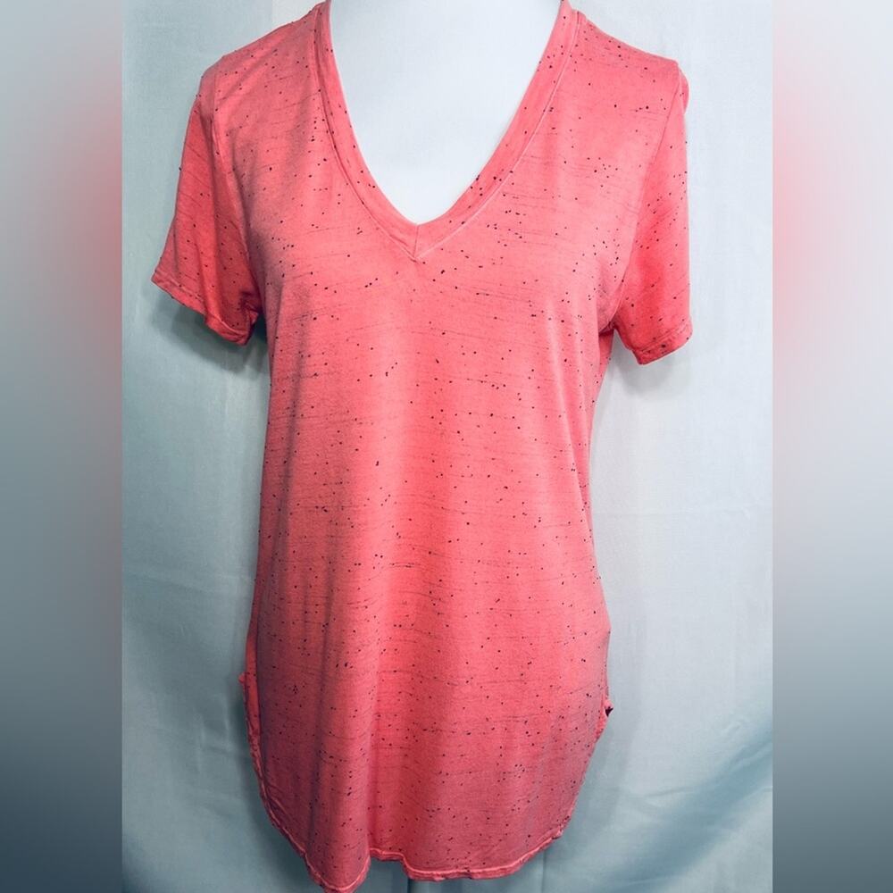 Cloth & Stone Speckled Coral TShirt Blouse Top Medium